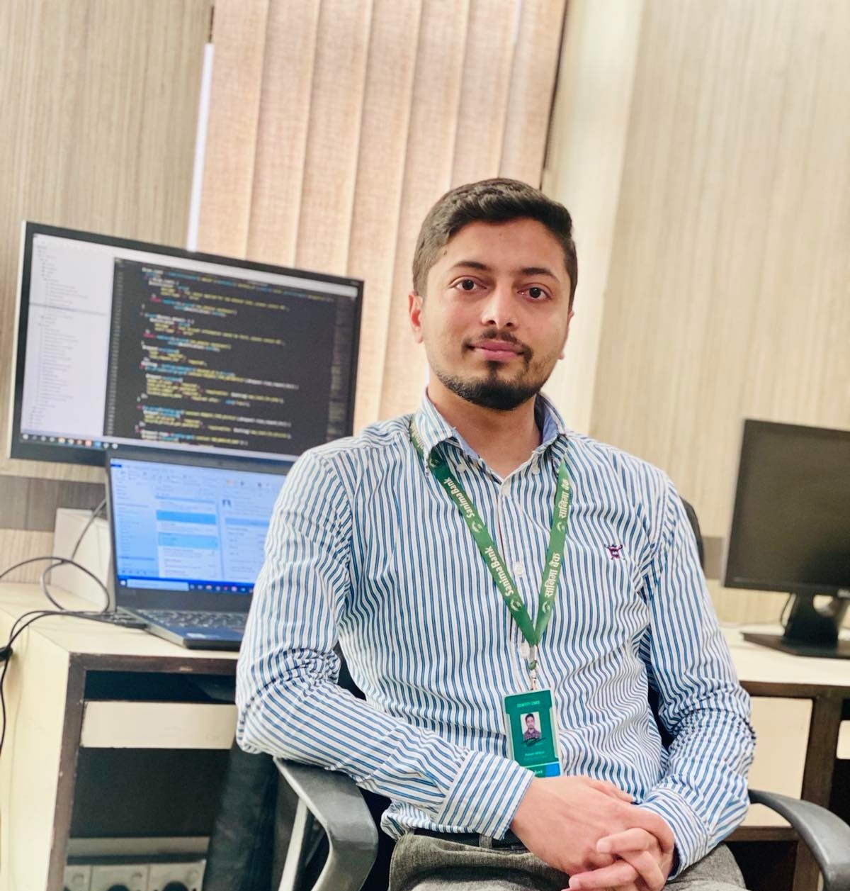 Ramesh Adhikari, worked as a software Engineer at Sanima Bank